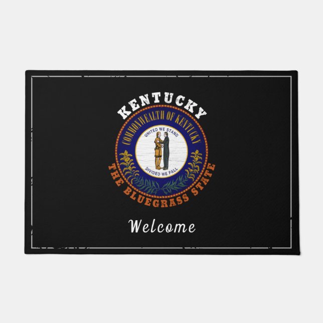 KENTUCKY BLUEGRASS STATE FLAG DOORMAT (Front)