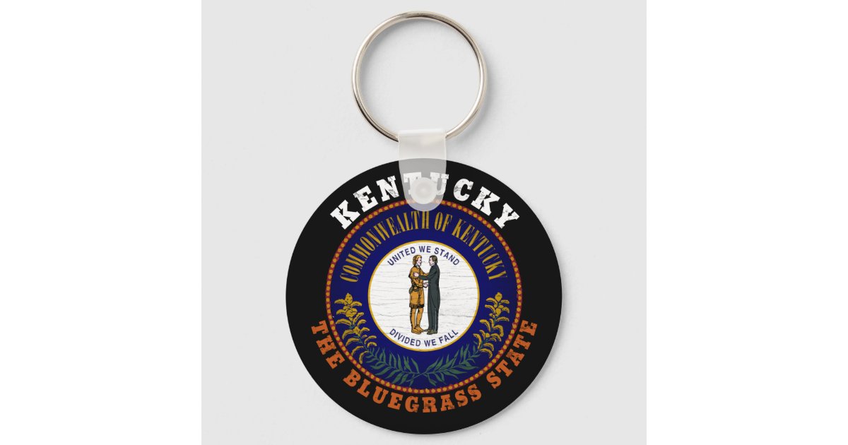 Made in Louisville Kentucky USA Flag Keychain | Zazzle