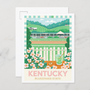 Kentucky Bluegrass State USA Summer Travel Postcard