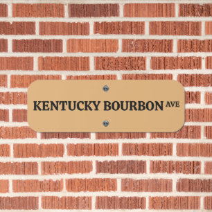 KENTUCKY BOURBON AVE METAL STREET SIGN