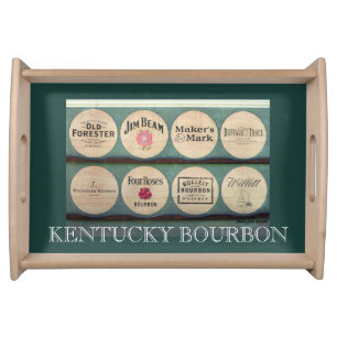 Kentucky Bourbon Barrel Lids Photo Serving Tray