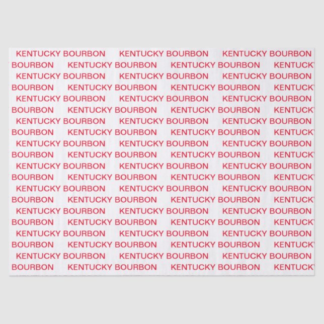 KENTUCKY BOURBON  TISSUE PAPER (Front)