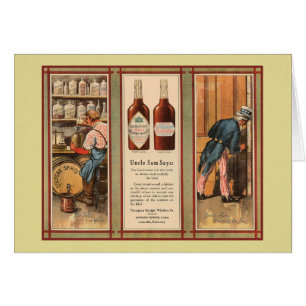 Kentucky Bourbon Uncle Sam Prohibition Cards