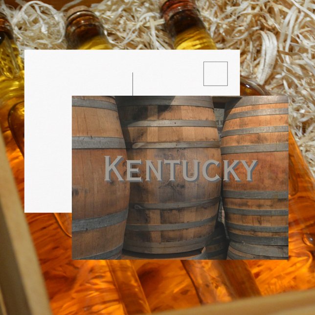 Kentucky Bourbon Wood Barrel Kegs Photographic Postcard (Creator Uploaded)