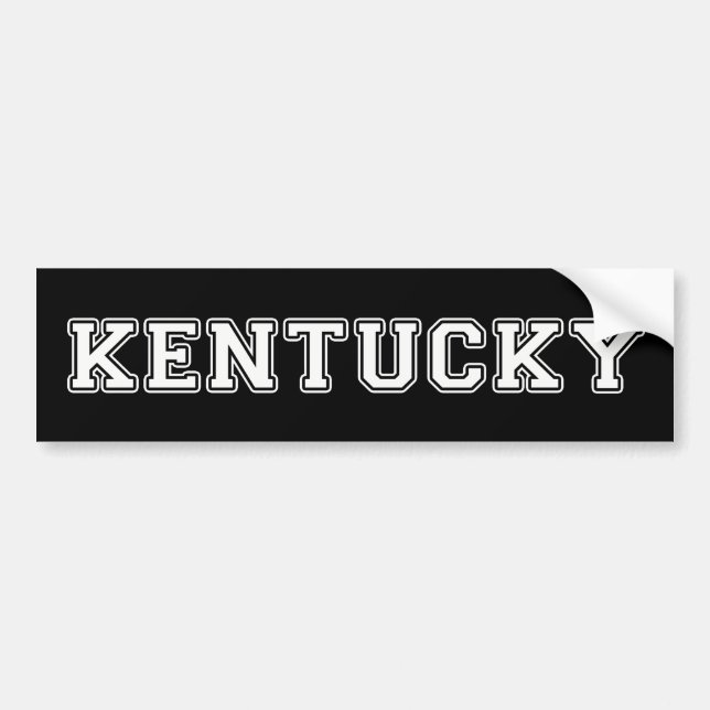 Kentucky Bumper Sticker (Front)