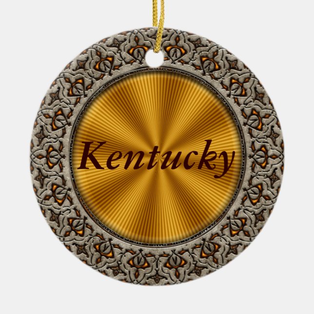 Kentucky Ceramic Ornament (Front)
