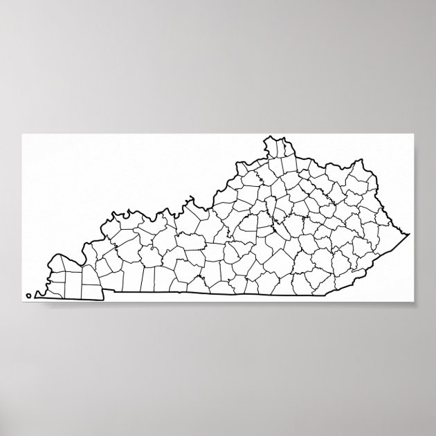 Kentucky Counties Blank Outline Map Poster Zazzle   Kentucky Counties Blank Outline Map Poster Rec24899aec8840f9887ab76c1596bf2a Ebmpr 8byvr 630 