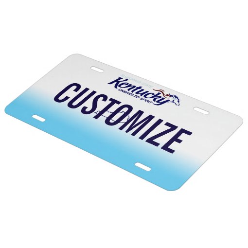 Kentucky Custom License Plate Zazzle