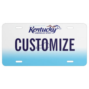 Kentucky Custom License Plate