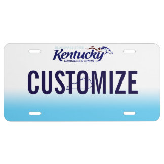 Kentucky Custom License Plate