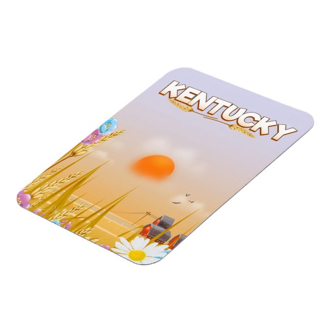 Kentucky Cute Farm travel poster Magnet (Left Side)