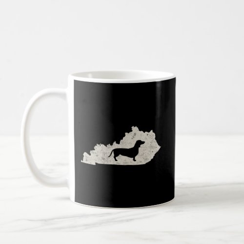 Kentucky Dachshund Shirt Kentucky Map Wiener Dog S Coffee Mug