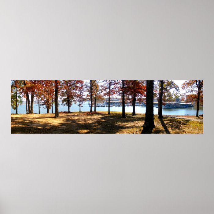 Kentucky Dam Marina Panoramic Trees Print