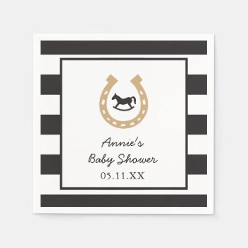 Kentucky Derby Baby Shower Drink Napkins by DearHenryDesign at Zazzle