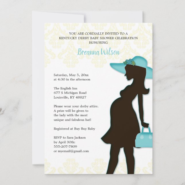 Kentucky Derby Baby Shower Invitation (Front)