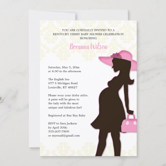 Kentucky Derby Baby Shower Invitation (Front)