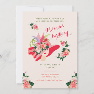 Kentucky Derby Party Invitations, custom, send direct, outlet addressed, stamped, designed, all in one, party plan