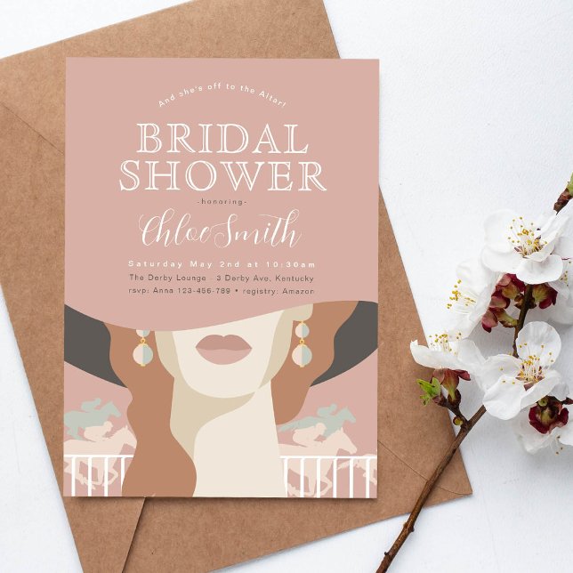 Kentucky Derby Bridal Shower, Modern Race Horse Invitation (Creator Uploaded)