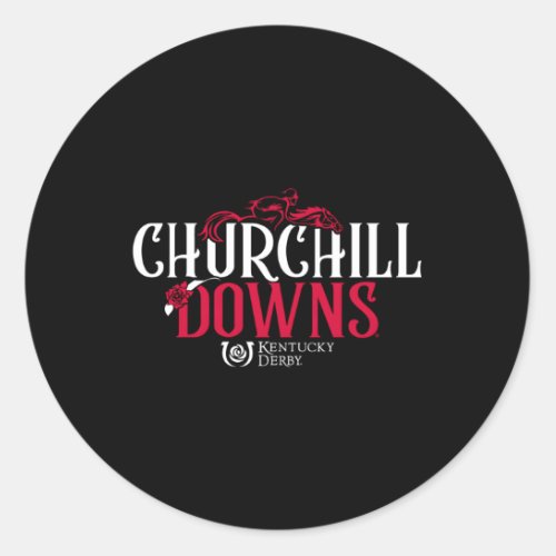 Kentucky Derby Churchill Downs Classic Round Sticker