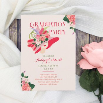 Kentucky Derby Graduation Party Invitation by marlenedesigner at Zazzle
