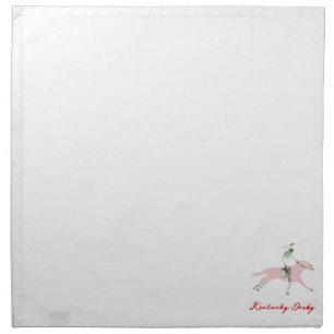 Kentucky Derby Horse Jockey Cloth Napkin