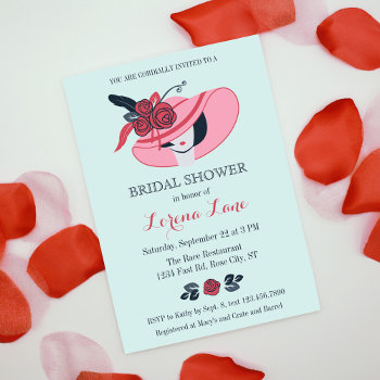 Kentucky Derby Inspired Bridal Shower Invitation by marlenedesigner at Zazzle