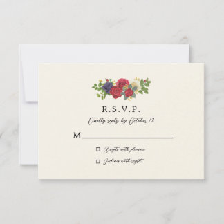 Kentucky Derby Inspired Wedding RSVP Card