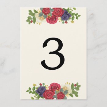 Kentucky Derby Inspired Wedding Table Number by marlenedesigner at Zazzle