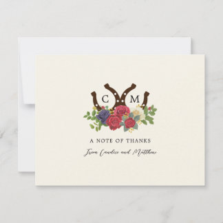 Kentucky Derby Inspired Wedding Thank You Card