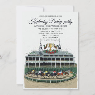 Kentucky Derby Party Invitation Churchill Downs Ho