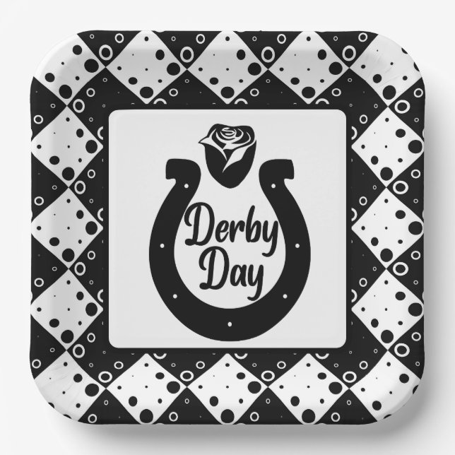 Kentucky Derby Party Paper Plates (Front)