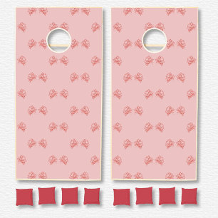 Kentucky Derby Red Roses Cornhole Set