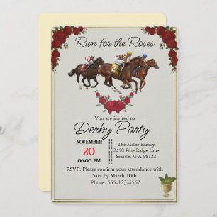 Kentucky Derby Run for the Roses Party Invite