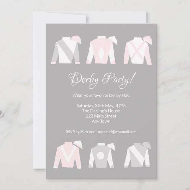 Kentucky Derby Viewing Party invitation (Front)