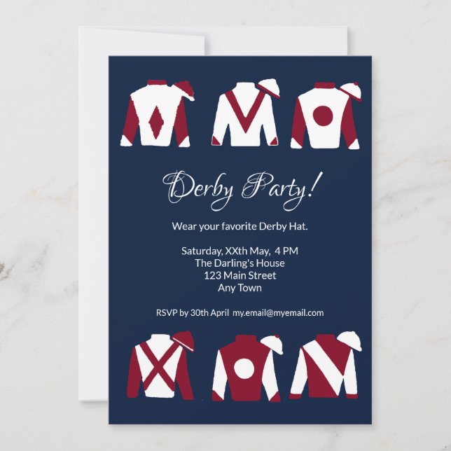 Kentucky Derby Viewing Party invitation (Front)