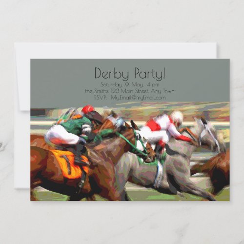 Kentucky Derby Viewing Party Invitation