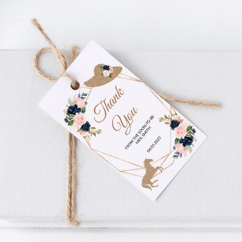 Kentucky Derby  Wedding Thank You Gift Tags