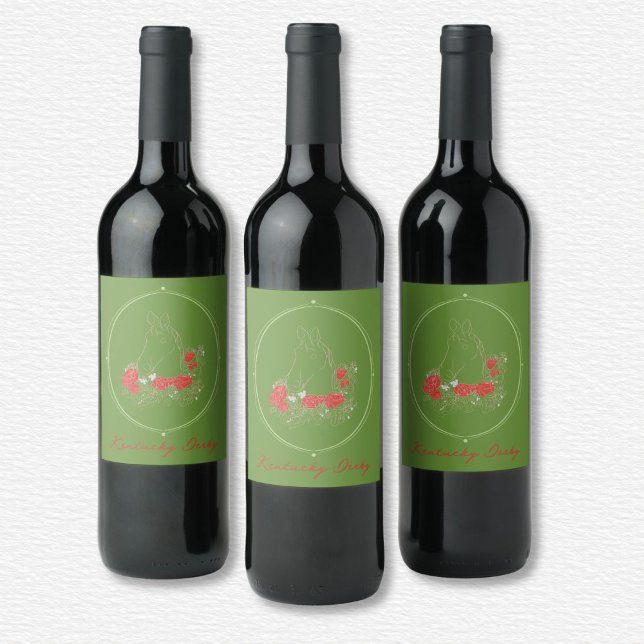 Kentucky Derby Wine Label  (Creator Uploaded)