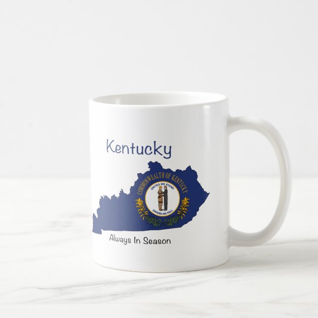 Kentucky Flag and Map Coffee Mug (Right)