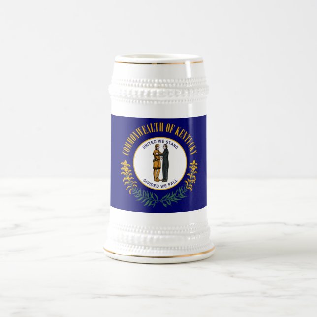 KENTUCKY FLAG BEER STEIN (Center)