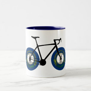 Kentucky Flag Cycling Two-Tone Coffee Mug