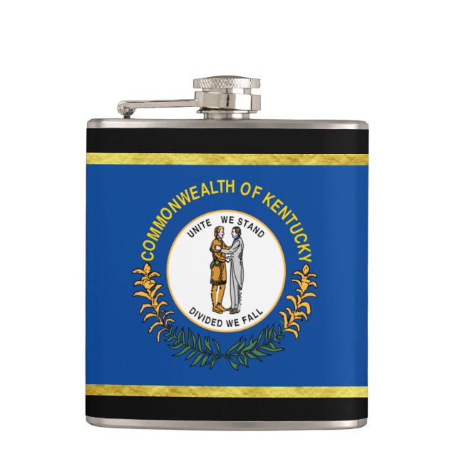 Kentucky flag flask (Front)