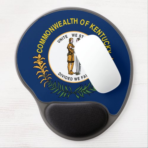 Kentucky flag gel mouse pad