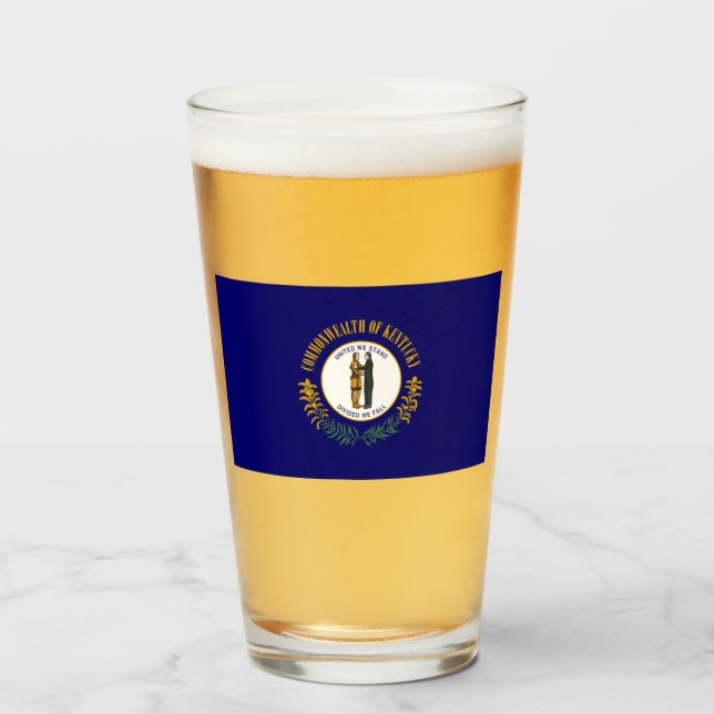 KENTUCKY FLAG GLASS (Front Filled)