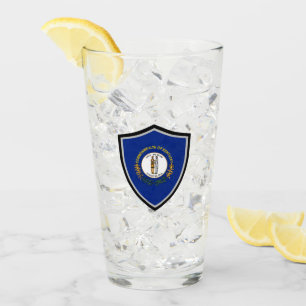 Kentucky flag glass