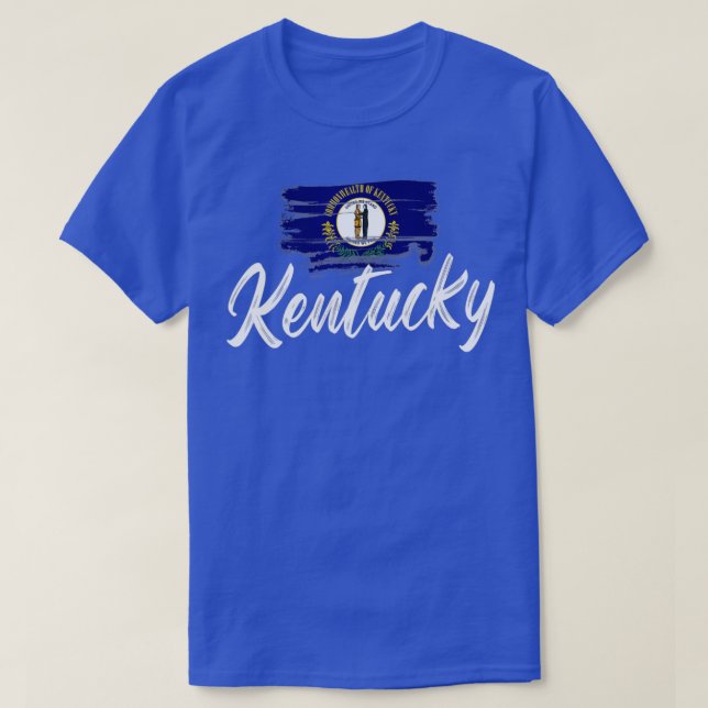 Kentucky Flag Kentuckian Kentucky Flag State Pride T-Shirt (Design Front)