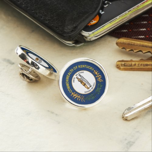 Kentucky flag lapel pin