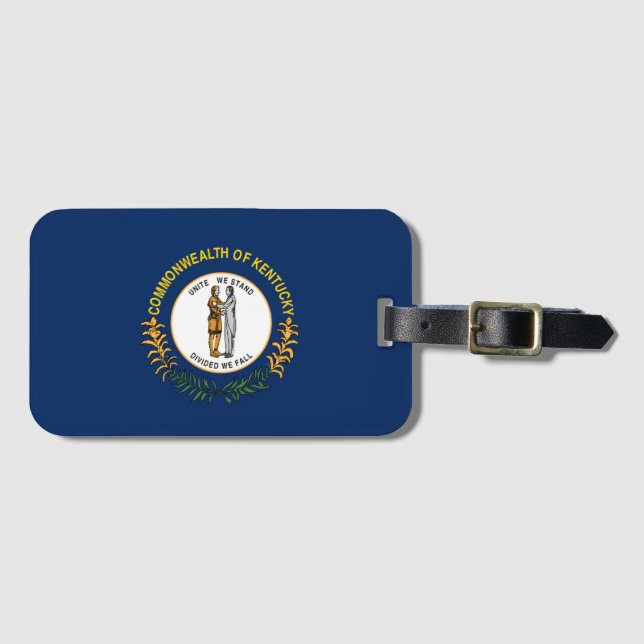 Kentucky flag luggage tag (Front Horizontal)
