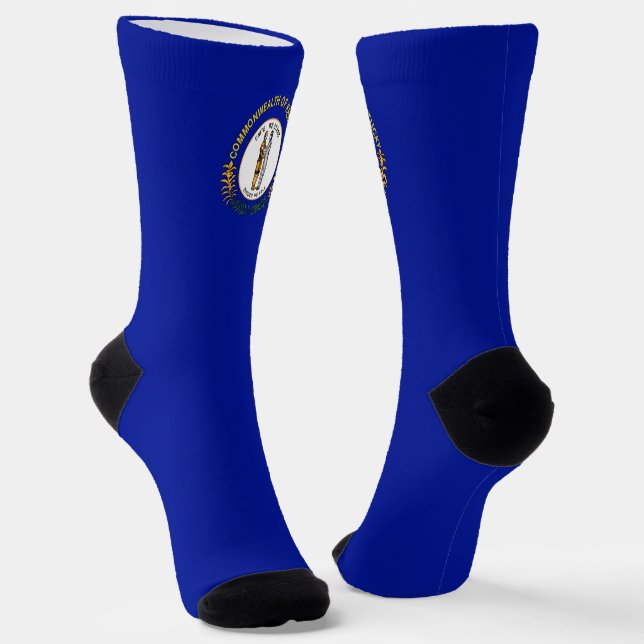 Kentucky flag socks (Angled)