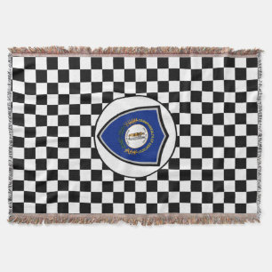 Kentucky flag throw blanket